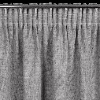 Zasłona gotowa na taśmie JULA2 140x270 Eurofirany srebrny