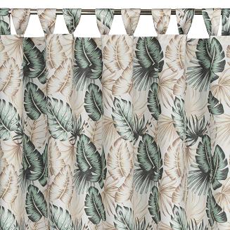 Zasłona gotowa na szelkach GARDEN 155x240 Eurofirany beżowy