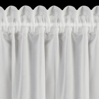 Zasłona gotowa na taśmie ROSES 150x40 Eva Minge Eurofirany biały