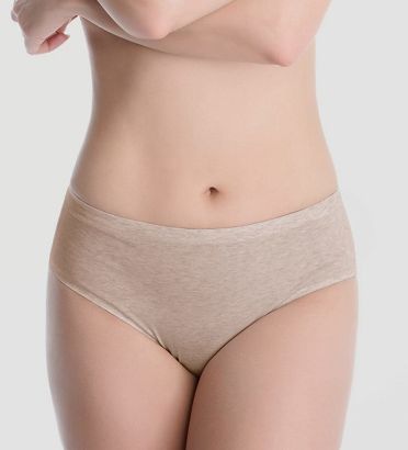 Figi damskie bawełniane COTTON CLASSIC Julimex piaskowe
