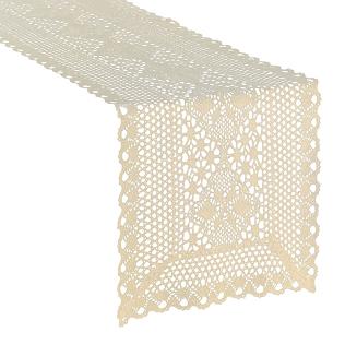 Obrus dekoracyjny MEGGY 32x180 Eurofirany jasnobeżowy