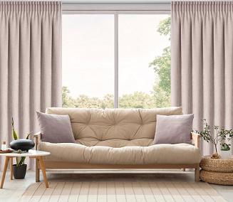 Zasłona gotowa na taśmie NILO 140x270 Eurofirany różowy