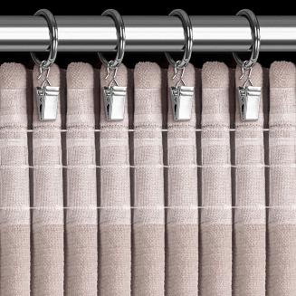 Zasłona gotowa na taśmie NILO 140x270 Eurofirany różowy