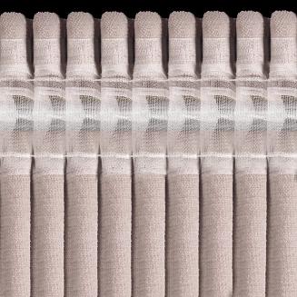 Zasłona gotowa na taśmie NILO 140x270 Eurofirany różowy