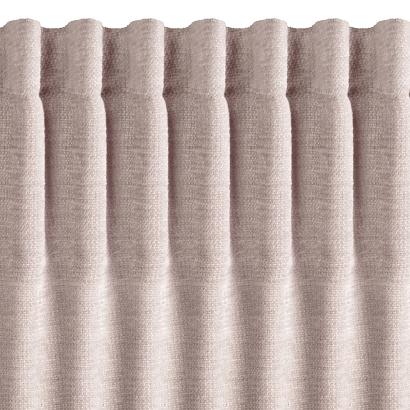 Zasłona gotowa na taśmie NILO 140x270 Eurofirany różowa o szenilowej strukturze