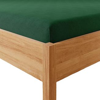 Prześcieradło jersey z gumką 220x200 DREAMY PREMIUM ciemnozielone