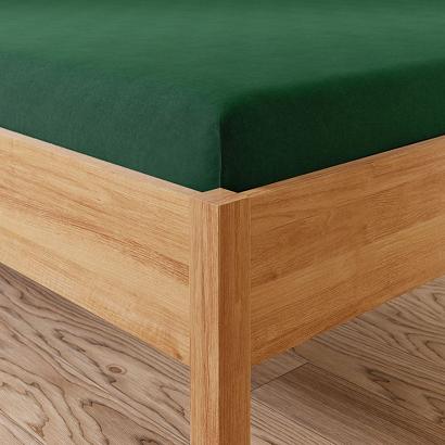 Prześcieradło jersey z gumką 220x200 DREAMY PREMIUM ciemnozielone