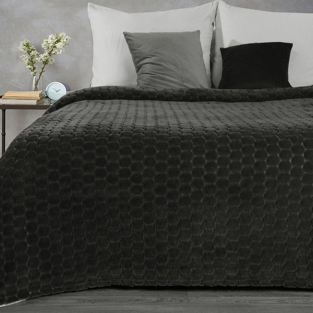 Koc narzuta ZOE 150x200 Eurofirany grafitowy