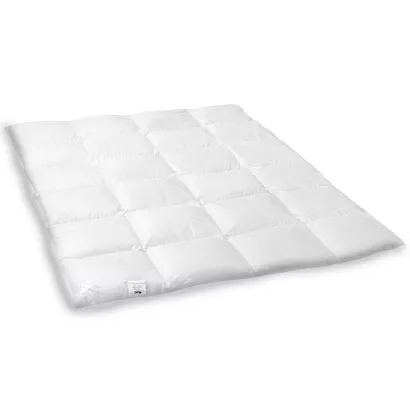 Kołdra puchowa CIEPŁA 200x220 ROYAL biała 100% puch