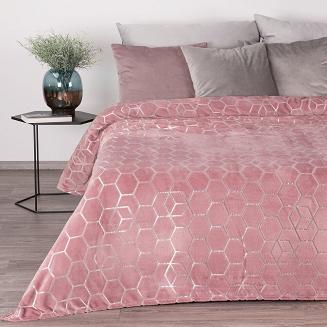Koc narzuta MALIBU 150x200 Eurofirany różowy