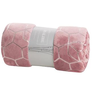 Koc narzuta MALIBU 150x200 Eurofirany różowy