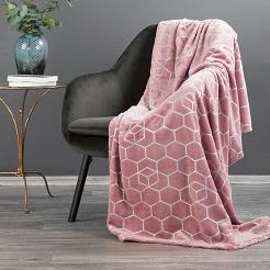 Koc narzuta MALIBU 150x200 Eurofirany różowy