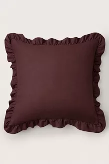 Poszewka do pościeli z falbanką RUFFY PREMIUM 40x40 brązowa