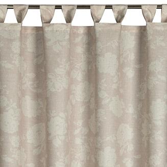 Zasłona gotowa na szelkach GARDEN 155x220 Eurofirany pudrowy