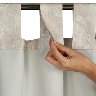 Zasłona gotowa na szelkach GARDEN 155x220 Eurofirany pudrowy