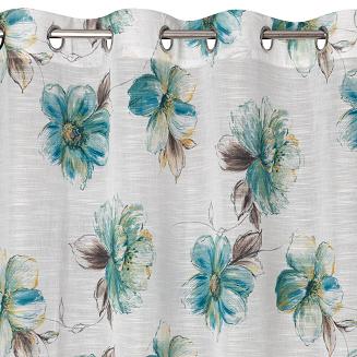 Zasłona gotowa na przelotkach LISA 140x260 Eurofirany biały