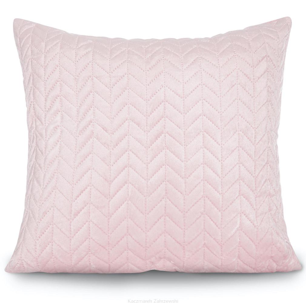 Poszewka dekoracyjna MOXIE 45x45 velvet pudrowy róż