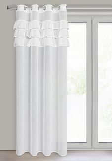 Firana gotowa na przelotkach SAMI 140x250 Eurofirany biały