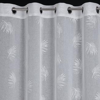 Zasłona gotowa na przelotkach JESSI 140x260 Eurofirany biały