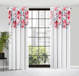 Zasłona gotowa na taśmie EDEN 140x270 Eurofirany biały