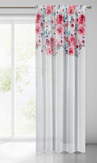 Zasłona gotowa na taśmie EDEN 140x270 Eurofirany biały