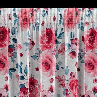 Zasłona gotowa na taśmie EDEN 140x270 Eurofirany biały