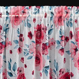 Zasłona gotowa na taśmie EDEN 140x270 Eurofirany biały