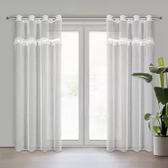 Firana gotowa na przelotkach KIARA 140x250 Eurofirany biały