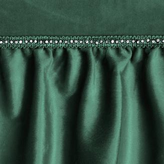 Zasłona gotowa na przelotkach SAMI 140x250 Eurofirany ciemnozielony