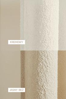 Beżowa Zasłona na Taśmie 140x300 Dreamy Boucle