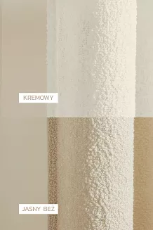 Beżowa Zasłona na Taśmie 140x300 Dreamy Boucle
