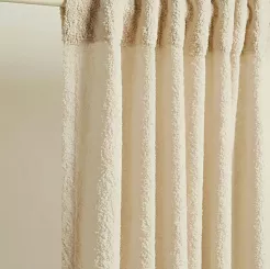 Beżowa Zasłona na Taśmie 140x300 Dreamy Boucle