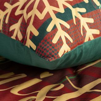 Komplet pościeli świąteczny POS 220x200 Eurofirany czerwony