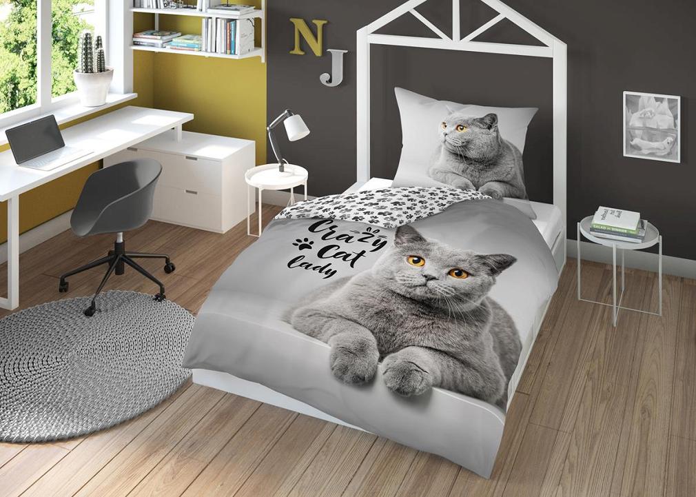 Pościel dla dzieci 160x200 szara biała 