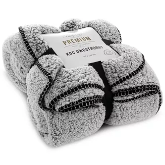 Koc narzuta KOALA 70x160 Eurofirany czarny baranek