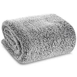 Koc narzuta KOALA 70x160 Eurofirany czarny baranek