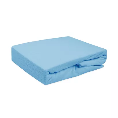 Prześcieradło frotte z gumką 180x200 Darymex niebieski