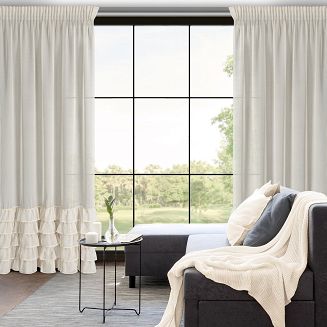 Firana gotowa na taśmie CARLI 140x270 Eurofirany beżowy