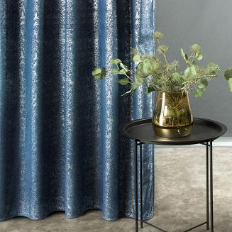 Zasłona gotowa na taśmie CYPR 140x270 Design91 granatowy