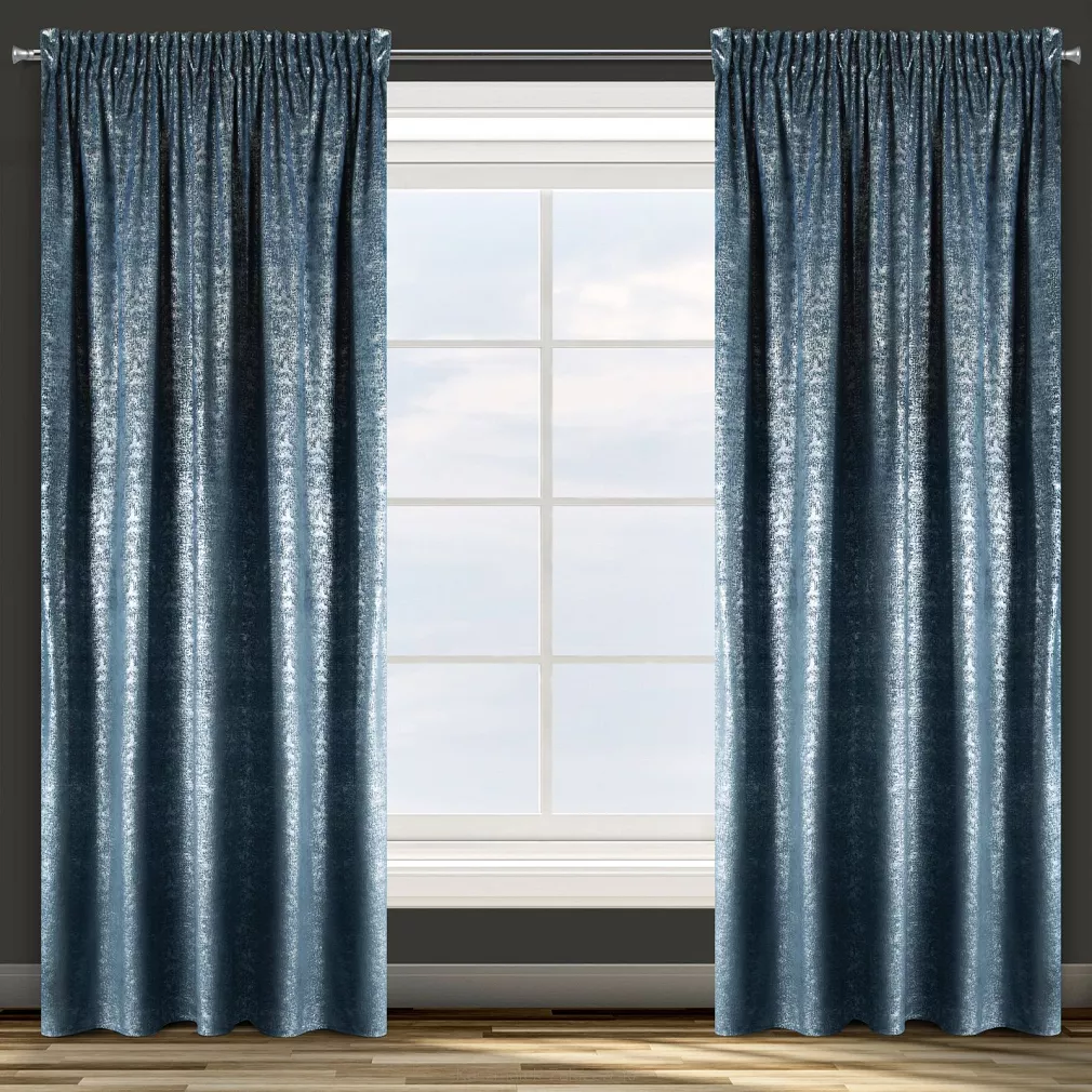 Zasłona gotowa na taśmie CYPR 140x270 Design91 granatowy