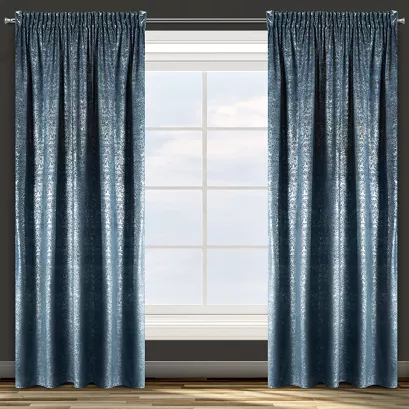 Zasłona gotowa na taśmie CYPR 140x270 Design91 granatowy