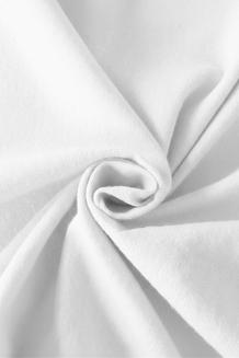 Prześcieradło flanelowe z gumką SIN 200x200 + 30 cm białe