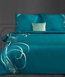 Pościel satynowa ST 160x200 Eurofirany turkusowy