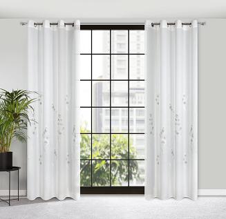 Firana gotowa na przelotkach ISABEL 140x250 Eurofirany biały