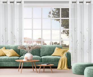 Firana gotowa na przelotkach ISABEL 140x250 Eurofirany biały