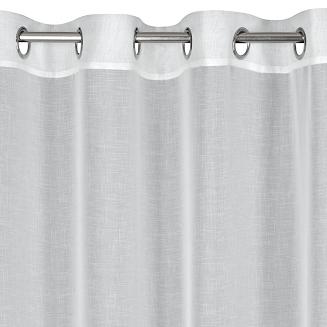 Firana gotowa na przelotkach ISABEL 140x250 Eurofirany biały