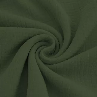 Prześcieradło muślinowe bez gumki 160x210 khaki