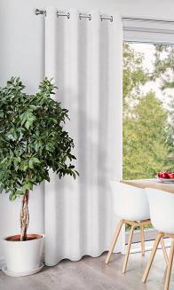 Zasłona gotowa na przelotkach DORA Eurofirany biały