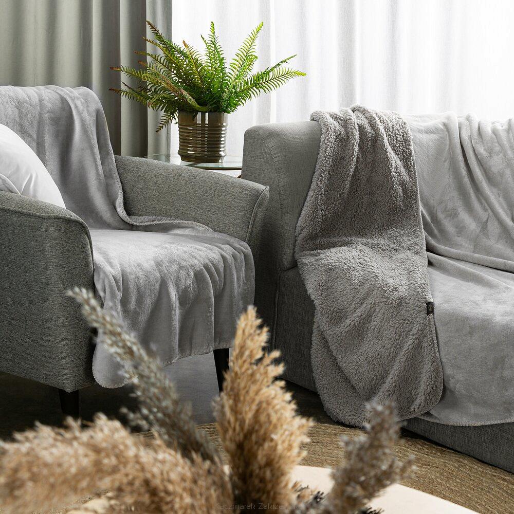 Koc narzuta TEDY Eurofirany srebrny