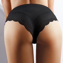 Figi damskie z koronką Babell kod 075 czarne